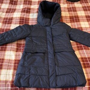 Crew Cuts Girls 14 Navy Hooded Jacket Parka